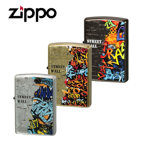ZIPPO（ジッポー） ストリートウォール ライター メンズ 銀バレル/真鍮 