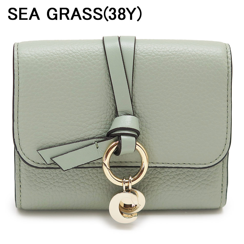 Chloé グレインレザー製Alphabetスモールトリフォールド