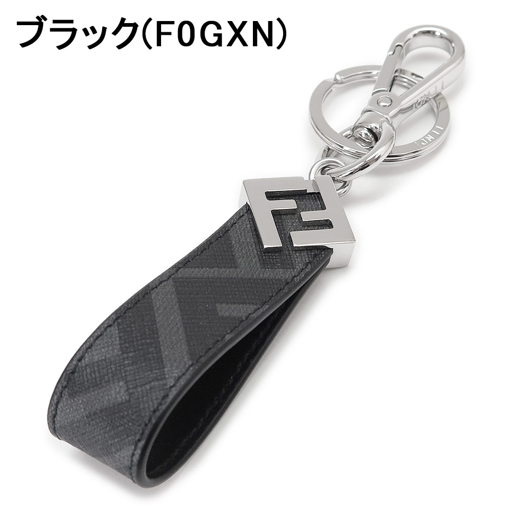 フェンディ FENDI キーホルダー メンズ FFスクエア 7AP100 AFCB F19KW キーリング キーフック FFキャンバス ブラウン FENDI（フェンディ） キーホルダー メンズ FFスクエア 7AP100 AFCB