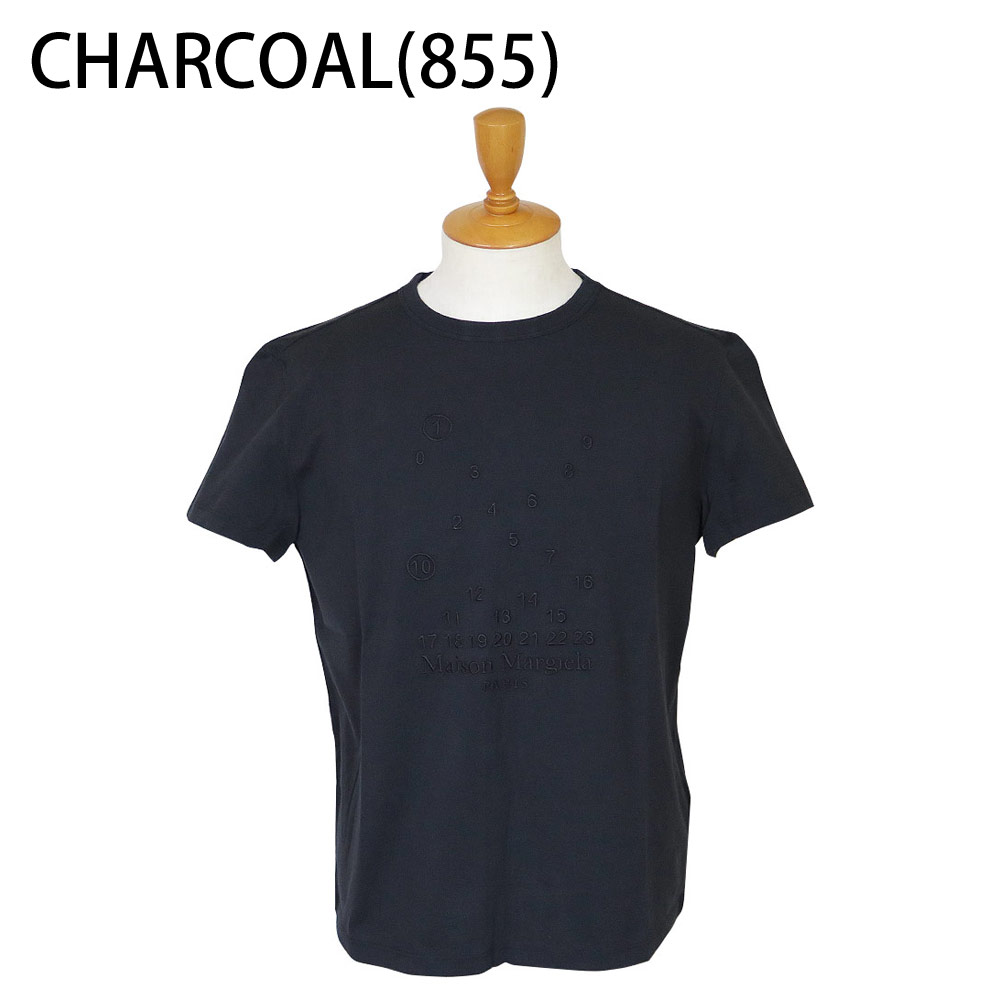 メゾンマルジェラ Tシャツ S50GC0684 S22816 ナンバリングロゴ 刺繍 クルーネック ...