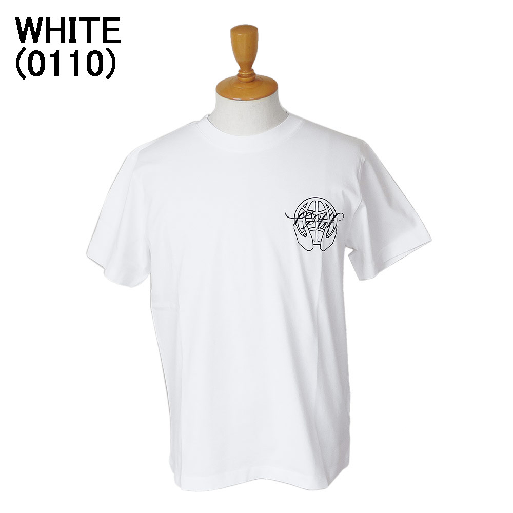 オフホワイト Tシャツ メンズ OMAA027S23JER007 ハンド アロー ロゴ クルーネック...