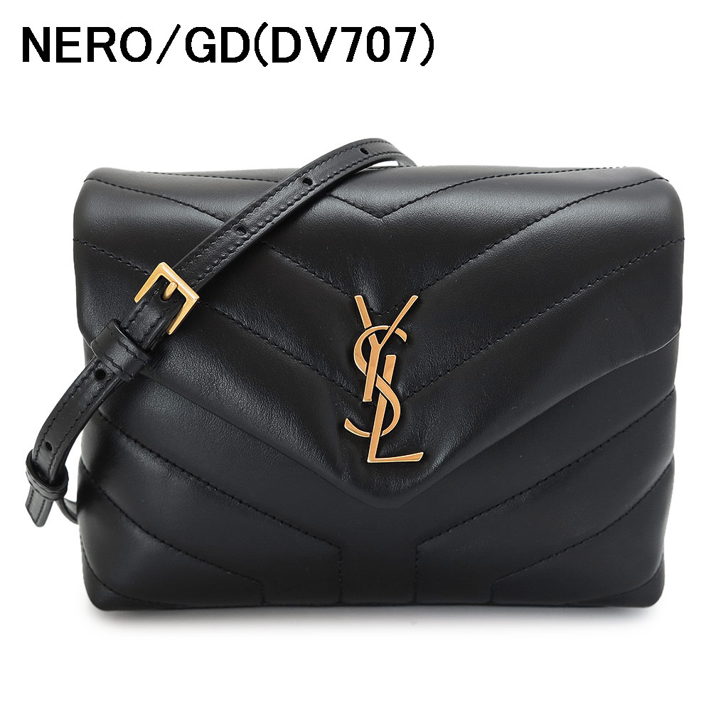 サンローラン ショルダーバッグ レディース 678401 DV706 1000 / DV707 1000 ルル トイバッグ YSL モノグラム キルティング レザー ブラック 2024年春夏新作｜1pia｜02