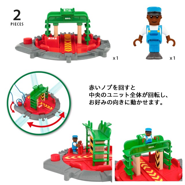 BRIO（ブリオ） フィギュア付ターンテーブル 33476 おもちゃ 名入れOK