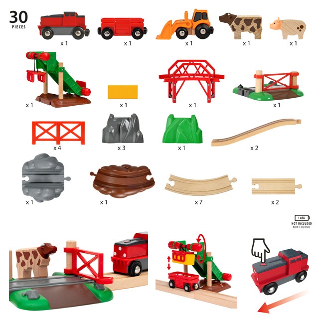BRIO 【びっくり特典あり】ブリオ アニマルファームセット 33984