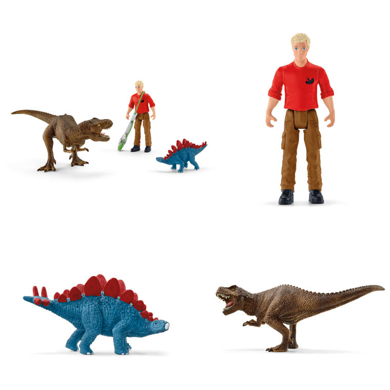 schleich ティラノサウルスレックスの攻撃 恐竜プレイセット バトル