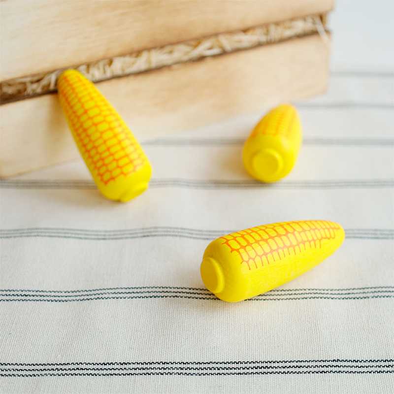 Erzi（エルツィ） とうもろこし エリツィ 木のおもちゃ ままごと 食材