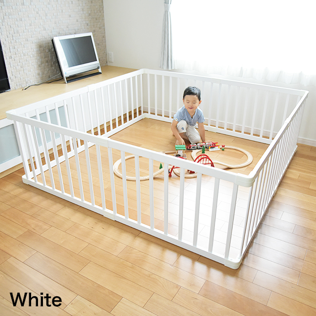 174×174cm キッズー ベビーサークル ワイド 8枚セット Playpen8(プレイ