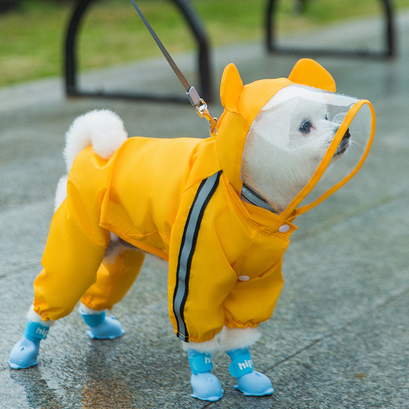 犬 レインコート カッパ 小型犬 中型犬 大型犬 ポンチョ 着せやすい 犬用 雨具 いぬ イヌ
