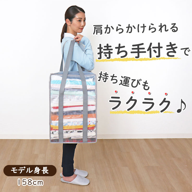 アストロ公式 製品保証付き 収納ケース クリア Lサイズ 衣類 収納