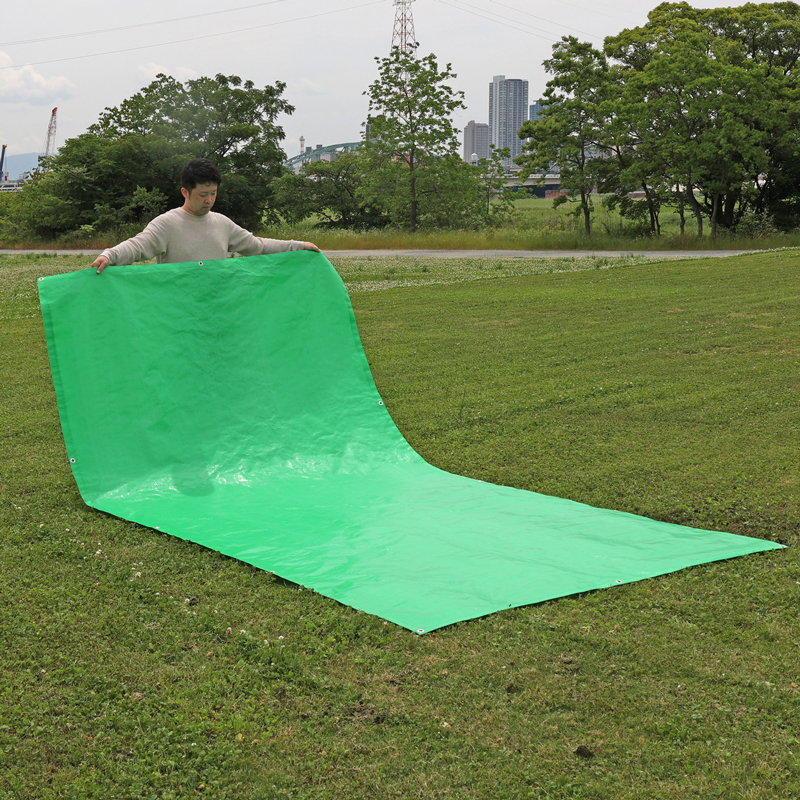 ブルーシート グリーンシート 厚手 #3000 1.9×3.8m ハトメ付き