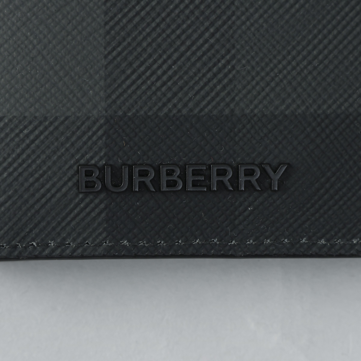 BURBERRY バーバリー カードケース ダークグレー フラップ