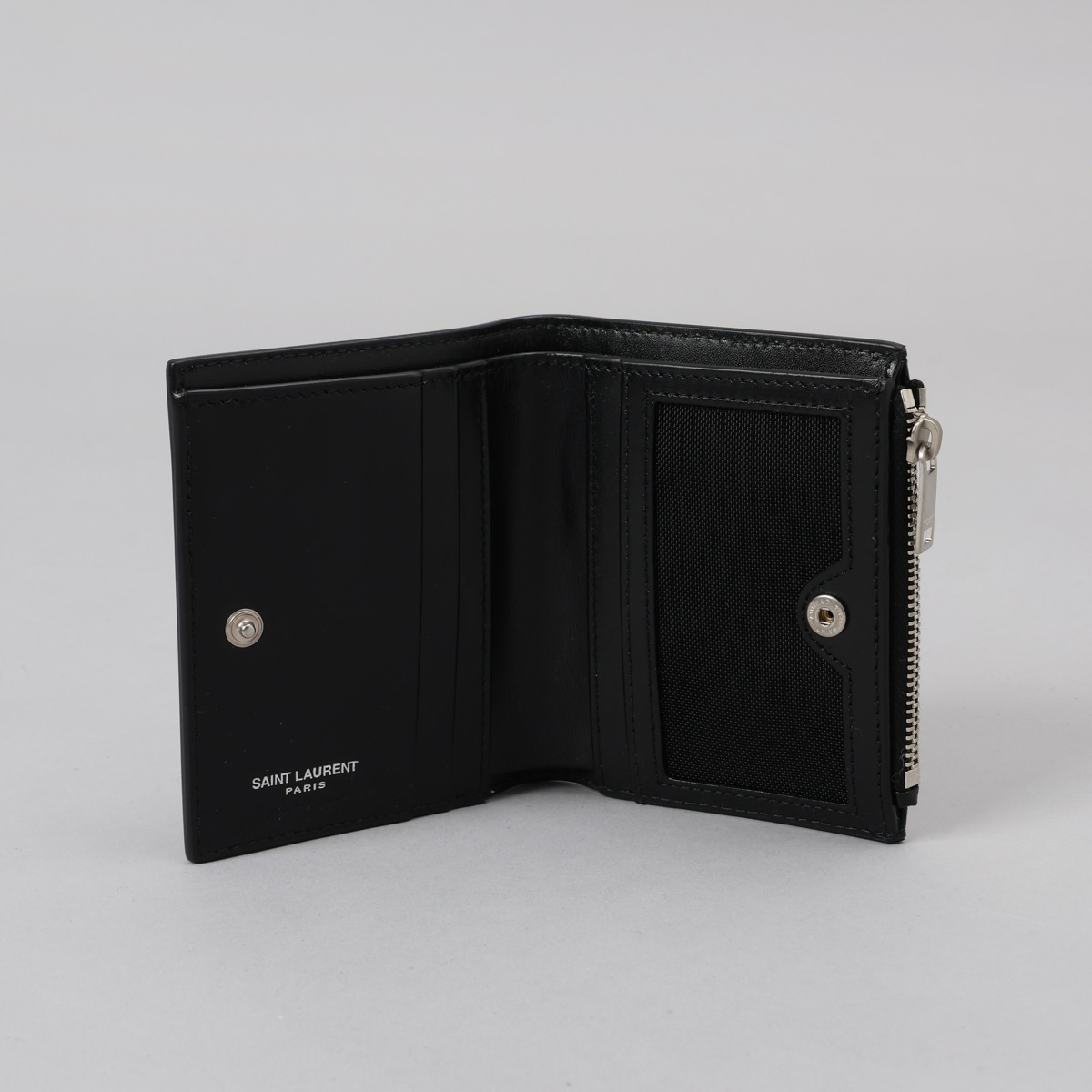 SAINT LAURENT ブラック 二つ折り財布