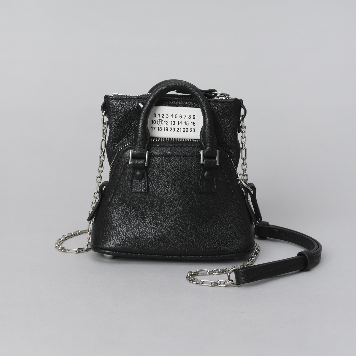 ☆Maison Margiela_レザーマイクロバッグ BLACK色☆正規品☆ MM6 エムエムシックス メゾンマルジェラ JAPANESE ジャパニーズ