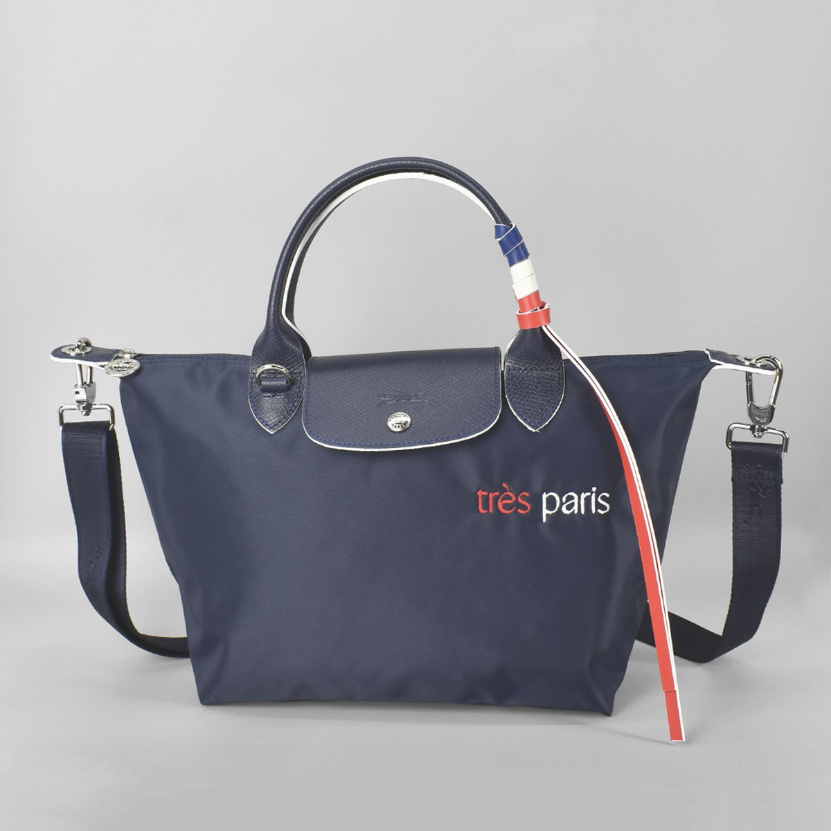 ロンシャン LONGCHAMP トートバッグ ネイビー LE PLIAGE TRES PARIS S