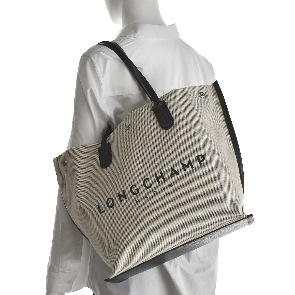 ロンシャン LONGCHAMP ロゾ ROSEAU トートバッグ エクリュ 10090 HSG