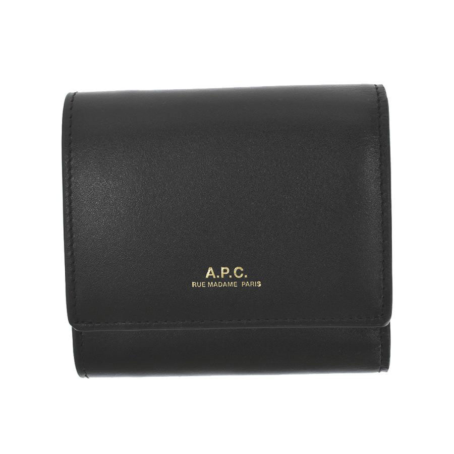 アーペーセー A.P.C. 3つ折り財布 COMPACT LOIS ブラック LZZ BLACK