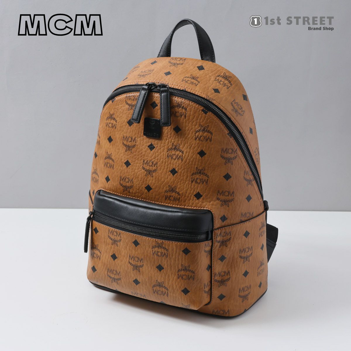 エムシーエム MCM バックパック キャメル リュック コニャック