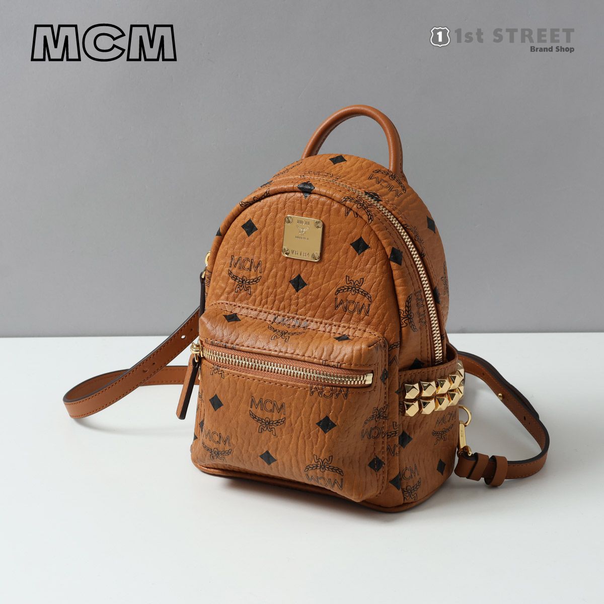 エムシーエム MCM バックパック キャメル リュック コニャック