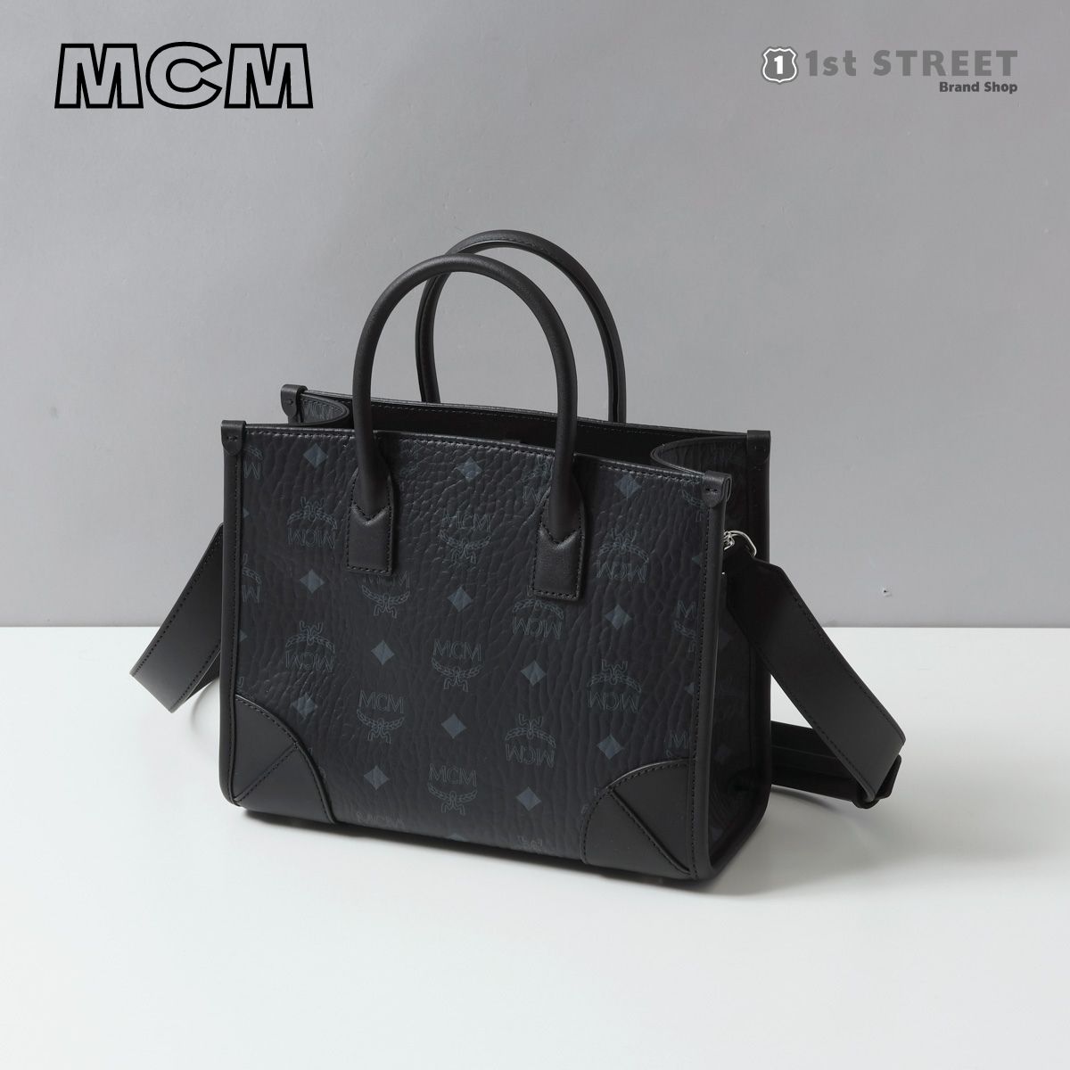 エムシーエム MCM トートバッグ ブラック ショルダー クロスボディ