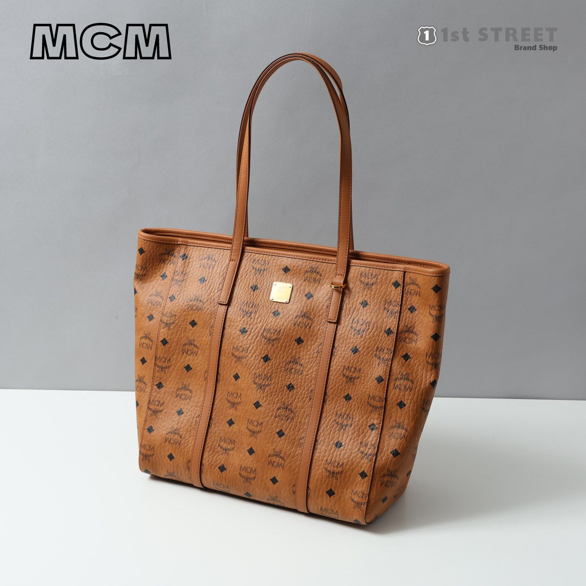 エムシーエム MCM トートバッグ キャメル 大容量 コニャック