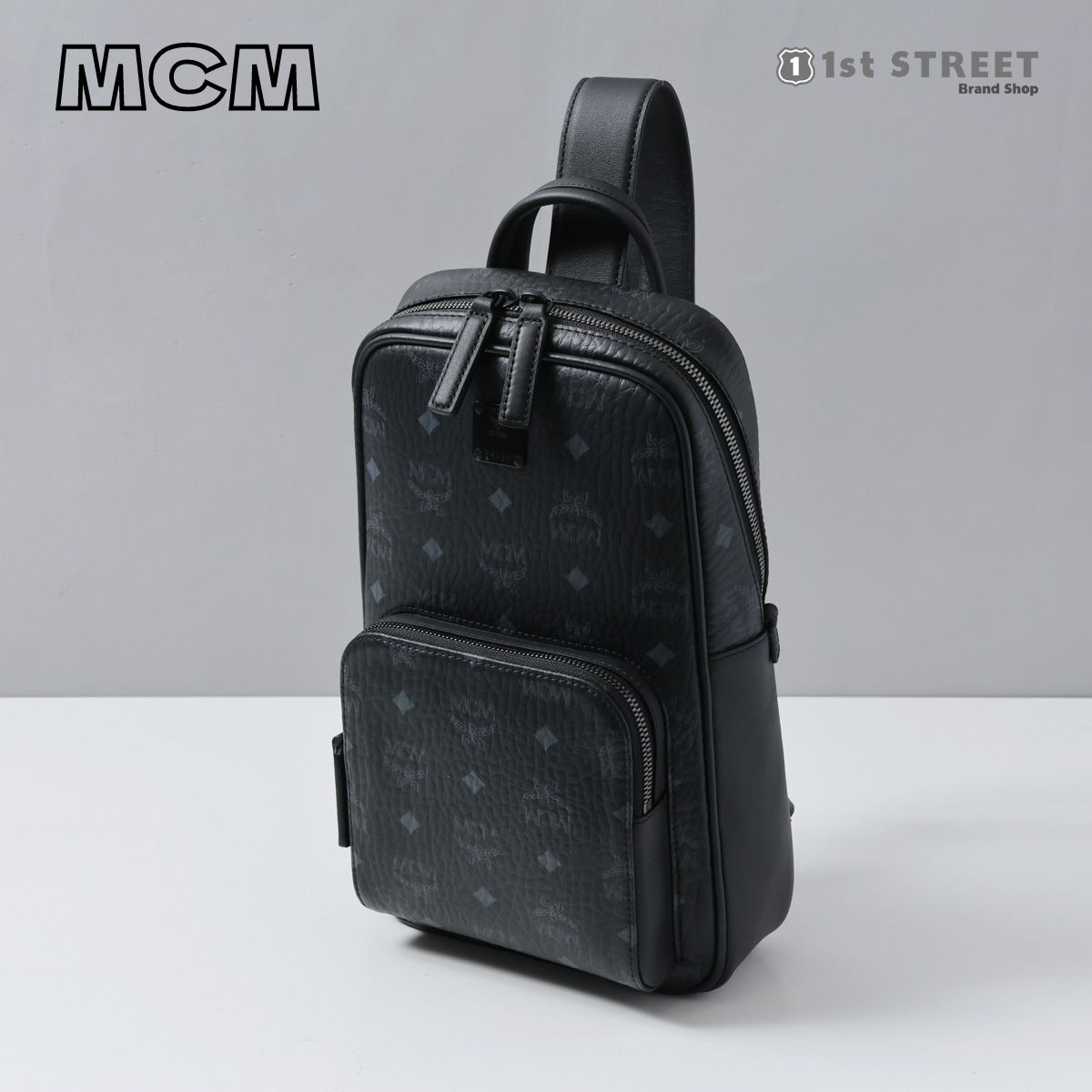 エムシーエム MCM ボディバッグ ブラック ベルトバッグ ヴィセトス