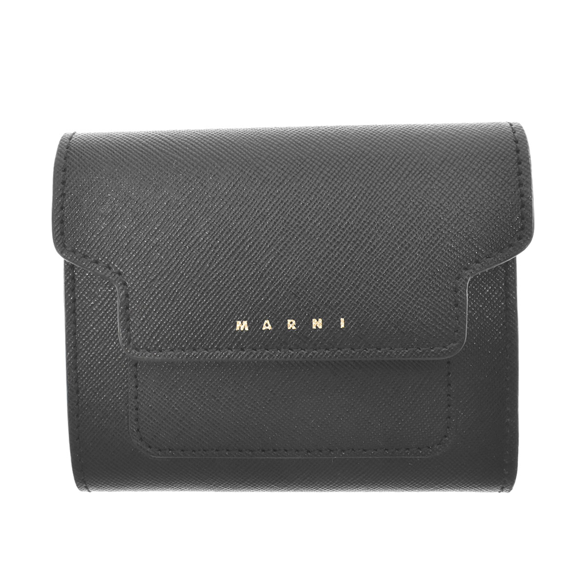 マルニ MARNI 3つ折り財布 ブラック BLACK+(DUNE) PFMO0052U2 LV520