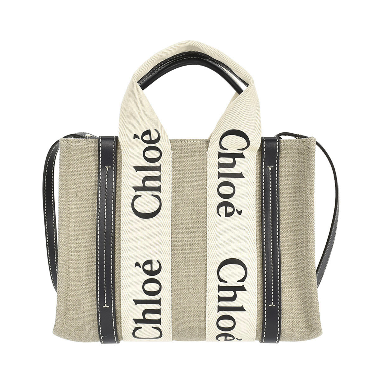 クロエ CHLOE トートバッグ ネイビーブルー系 CHC22AS397I26 91J WOODY