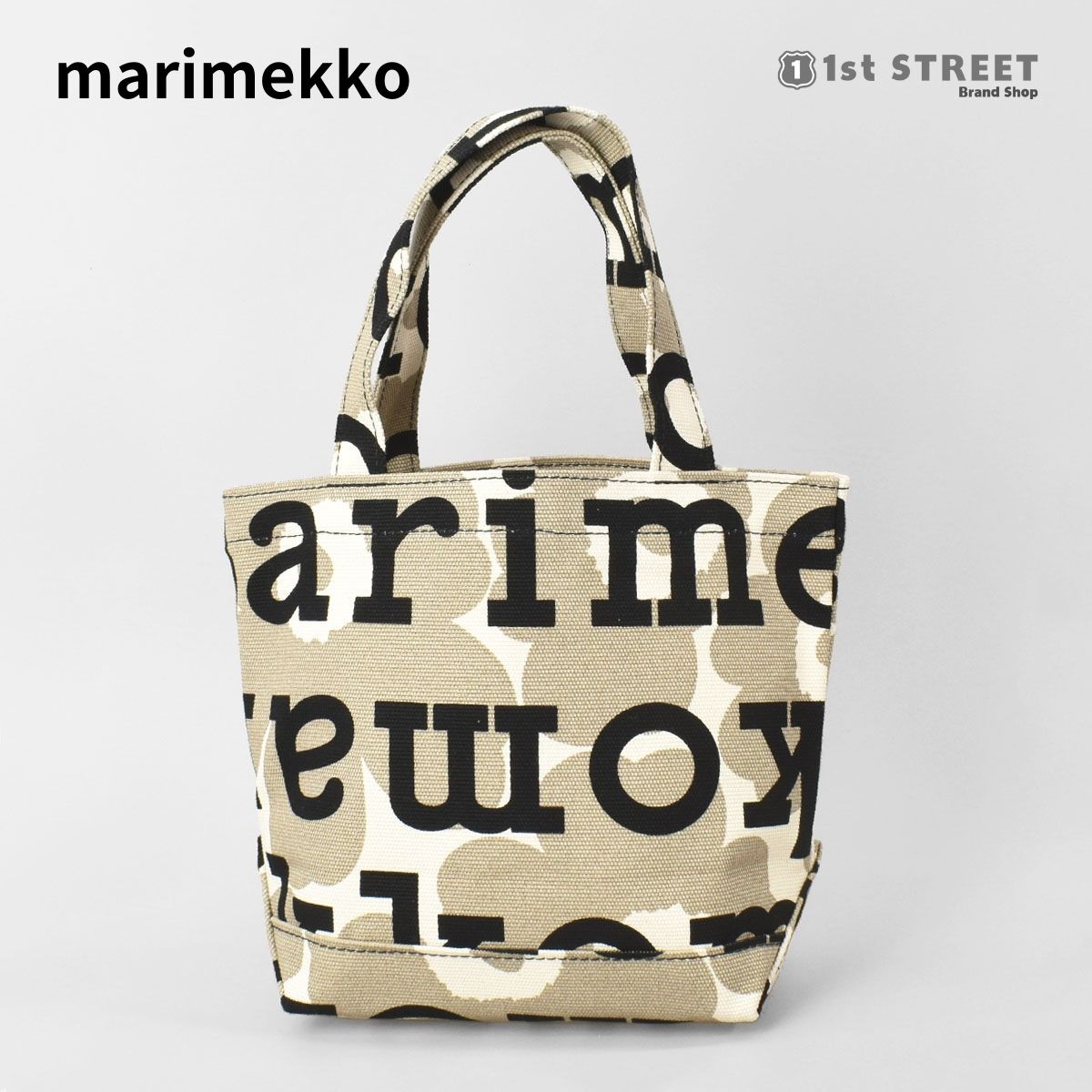 マリメッコ MARIMEKKO トートバッグ ベージュ 91685 889 ウニッコ サブ