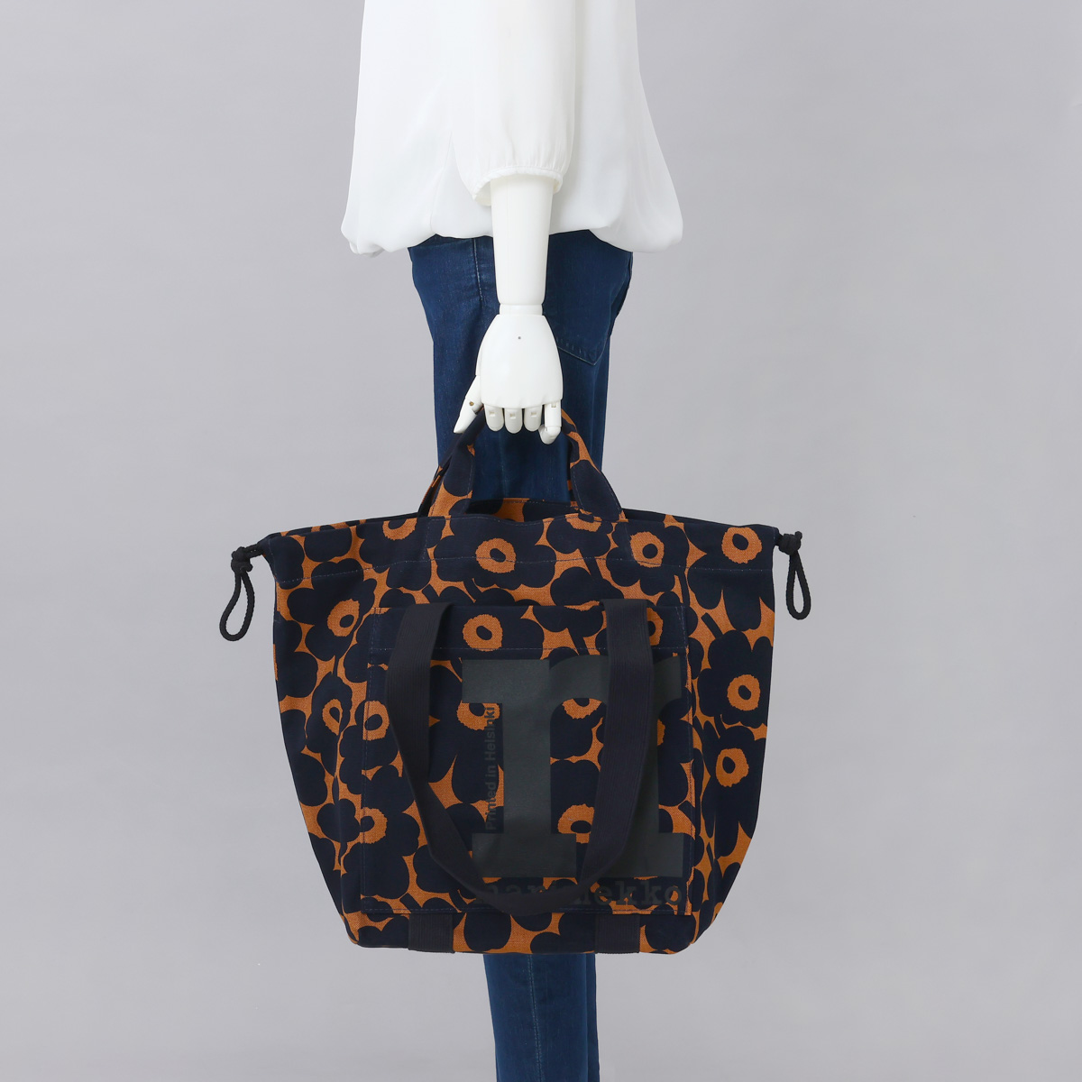 新年の贈り物 marimekko バッグ ブラウン ハンドバッグ MARIMEKKO マリメッコ バッグ