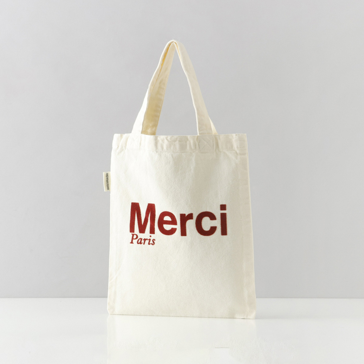MERCI（メルシー） 並行輸入 トートバッグ ミニトート コットン ロゴ 