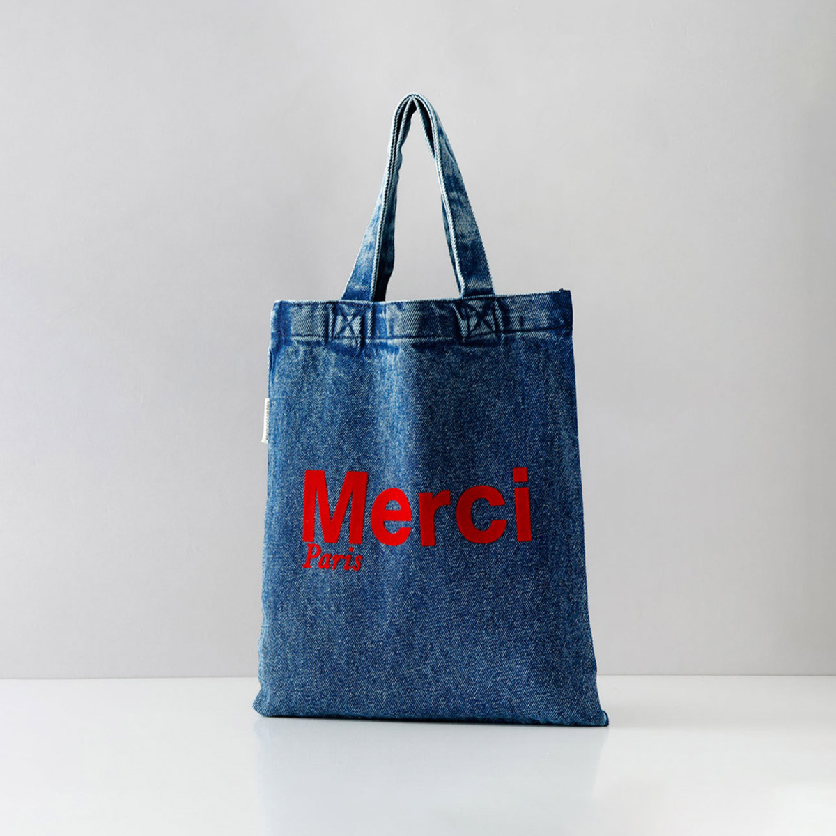 Merci ロゴ入りエコバッグ 黒 ミニサイズ Merci ロゴ入りエコバッグ 黒 ミニサイズ - メルカリ