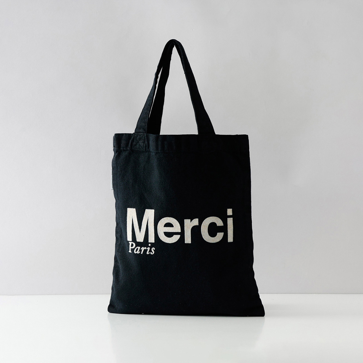 MERCI（メルシー） 並行輸入 トートバッグ ミニトート コットン ロゴ 