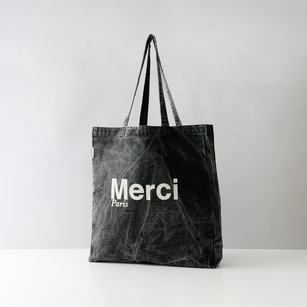 Merci デニムトートバッグ MERCI メルシー トートバッグ 大容量 ビッグトート コットン