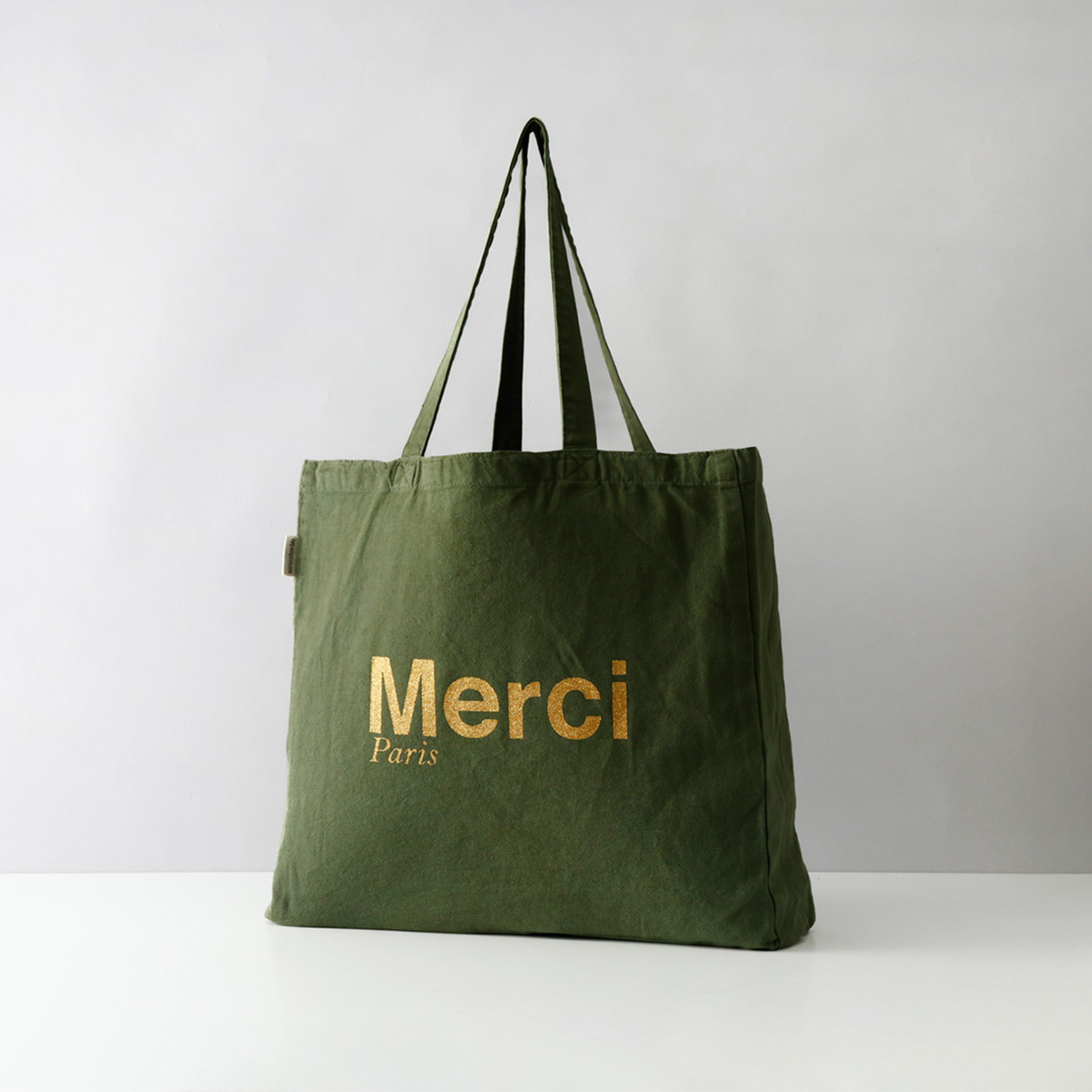 Merci トート デニムストライプ MERCI 並行輸入 メルシー トートバッグ 大容量 ビッグトート