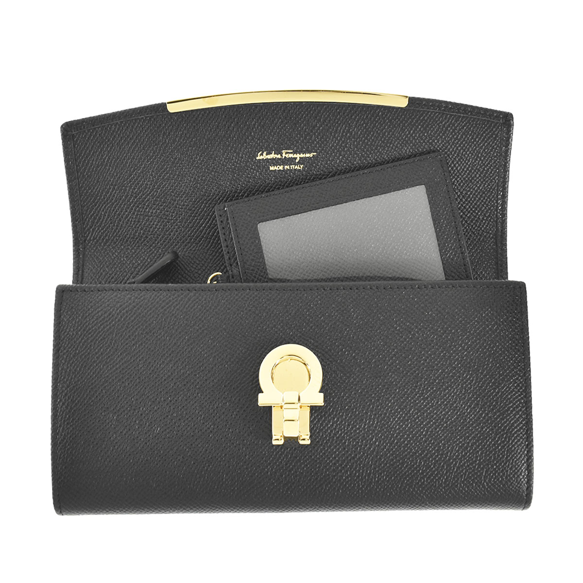 FERRAGAMO 342758PTACRYSTAL524893 関税送料込 フェラガモ バレッタ 【VARA STRASS】 342759 524894 ブラック