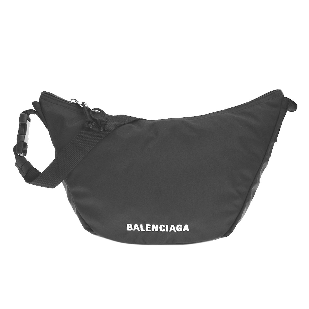 バレンシアガ BALENCIAGA ショルダーバッグ ブラック WHEEL SLING BAG