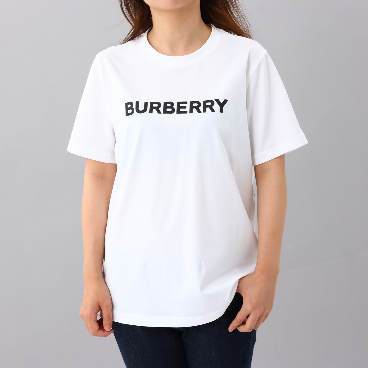 新品 BURBERRY 8056724 A1464 コットンTシャツ M-