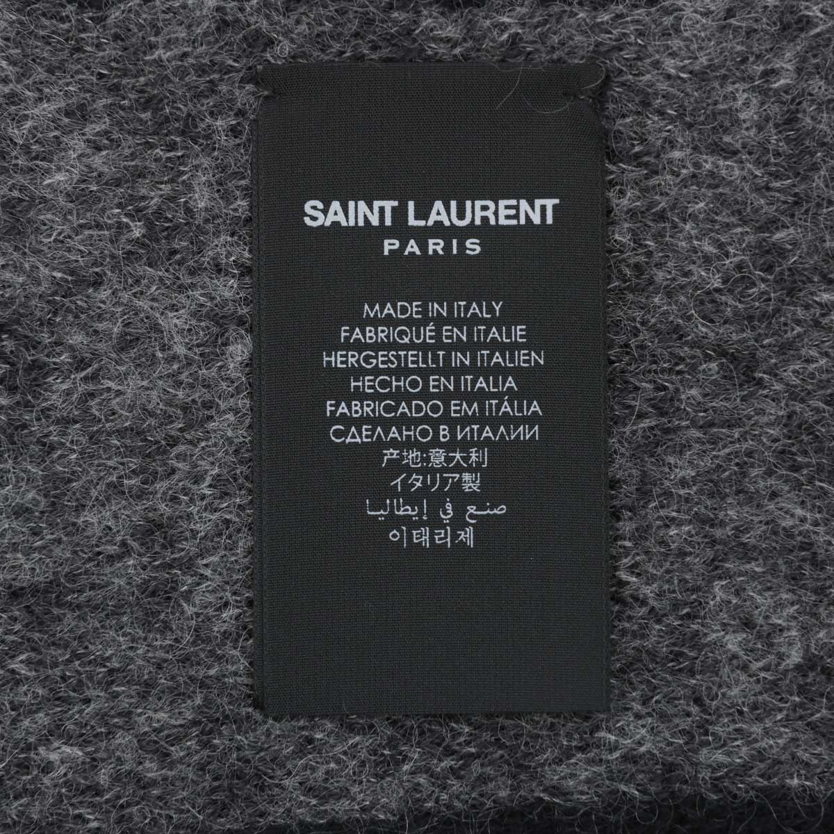 サンローラン SAINT LAURENT マフラー 719421 3YI68 1061 ストール ショール ブランドロゴ ロゴ 人気 おしゃれ  レディース