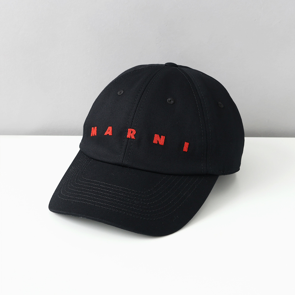 マルニ MARNI 帽子 ブラック キャップ ロゴキャップ 黒 CLZC0108S0 BLACK U...