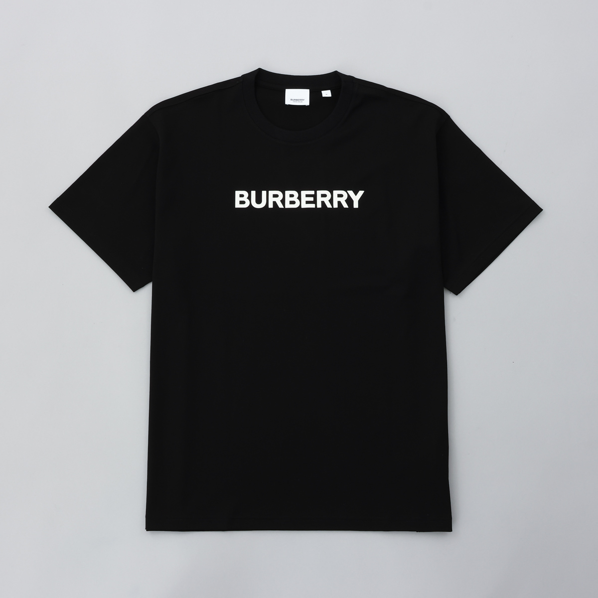 バーバリー BURBERRY メンズTシャツ ブラック 8055307 130828 A1189 ハリソン ロゴ コットン