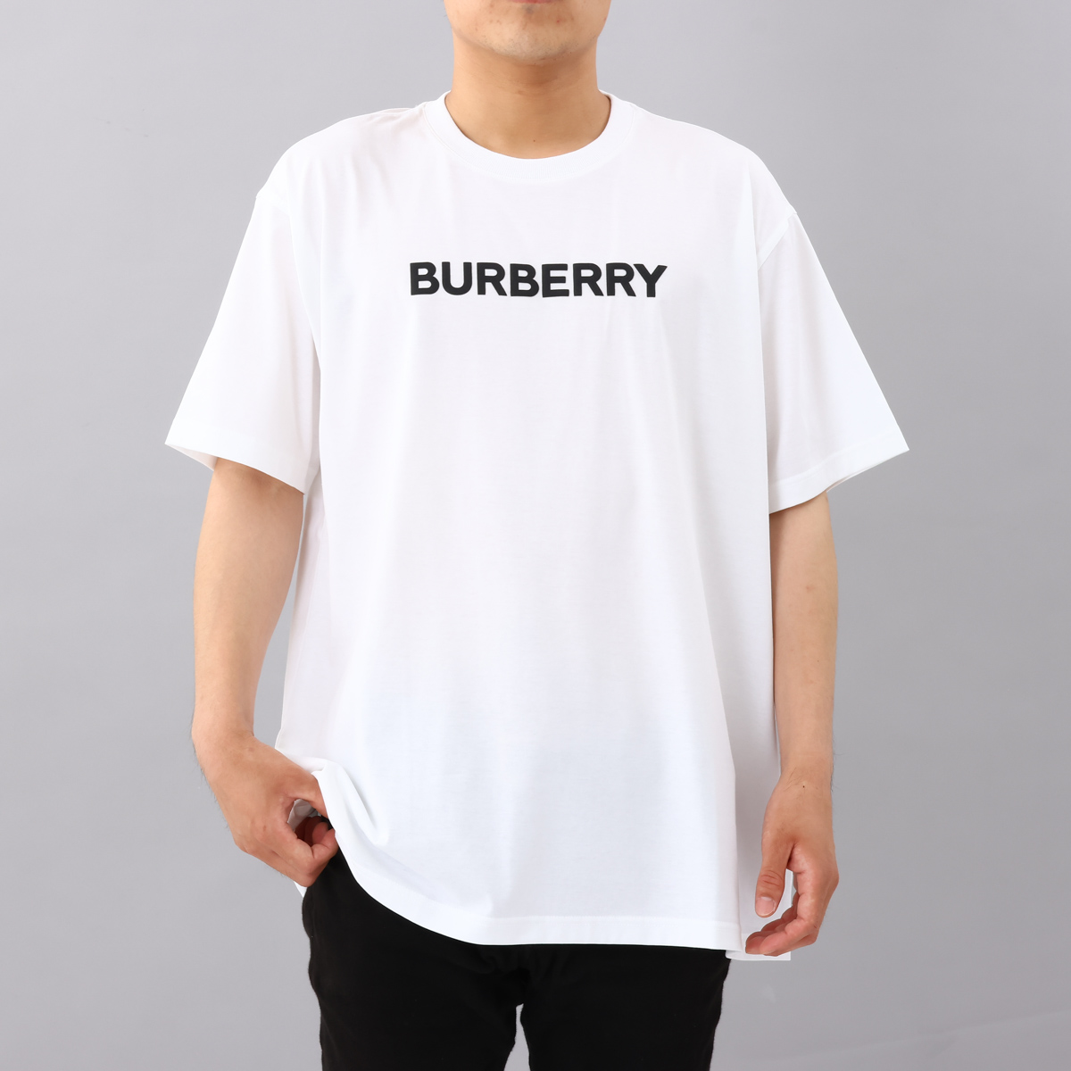 バーバリー BURBERRY メンズTシャツ ホワイト 8055309 130828 A1464 ハ...