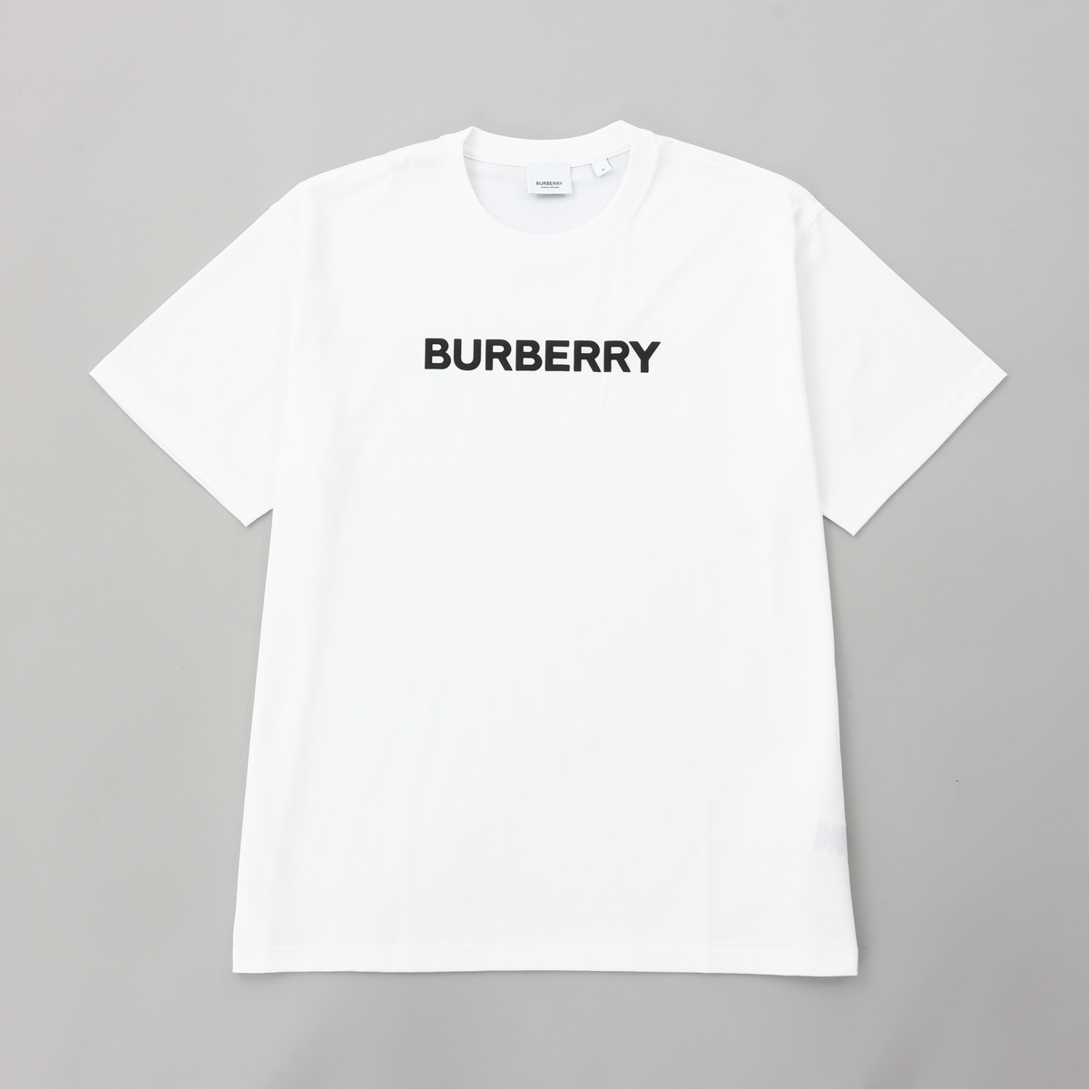 バーバリー BURBERRY メンズTシャツ ホワイト 8055309 130828 A1464 ハリソン ロゴ コットン