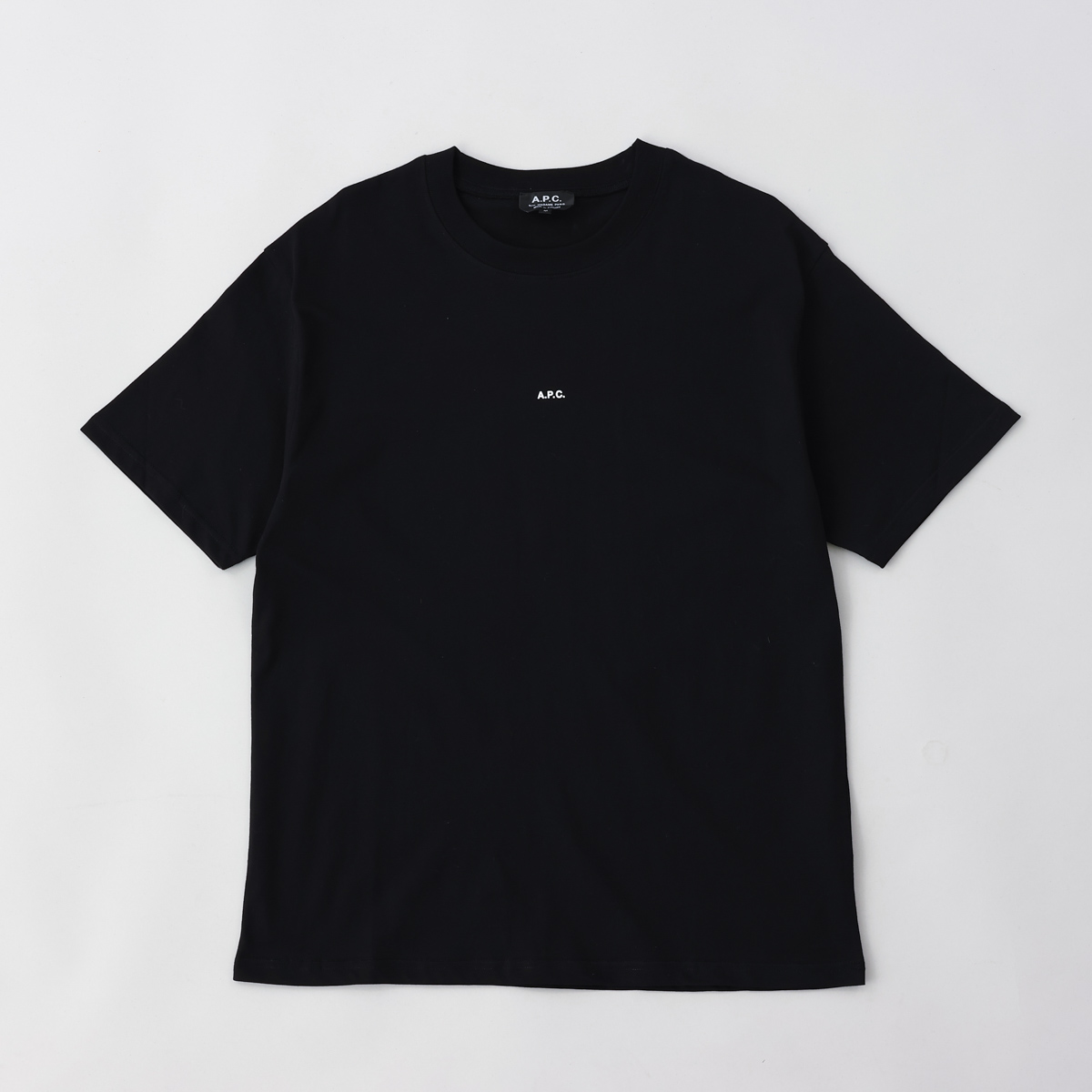 アーペーセー A.P.C. メンズTシャツ Tシャツ コットン ロゴ クルーネック ブラック H26929 COEIO LZZ T-SHIRT  KYLE BLACK メンズ