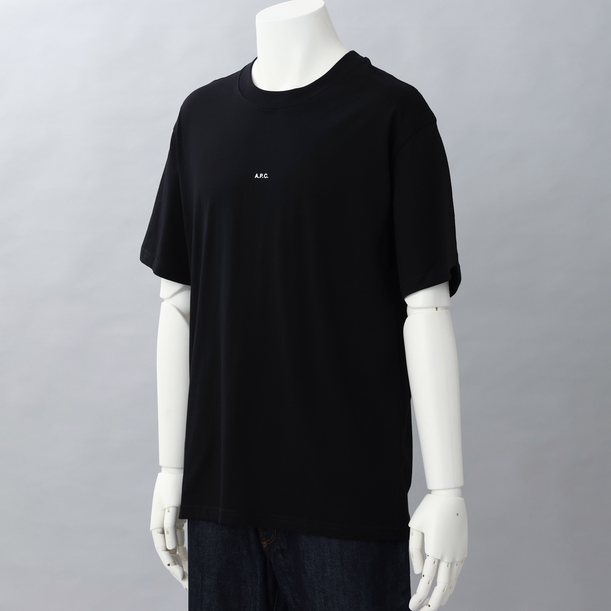 アーペーセー A.P.C. メンズTシャツ Tシャツ コットン ロゴ クルーネック ブラック H26929 COEIO LZZ T-SHIRT  KYLE BLACK メンズ