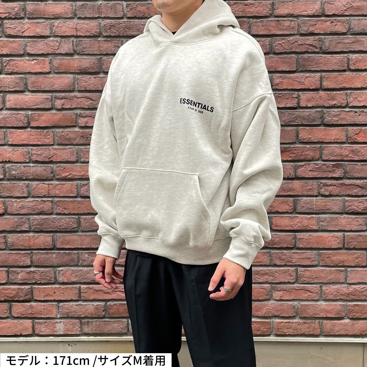 エッセンシャルズ FOG ESSENTIALS メンズパーカー ライトベージュ CREW