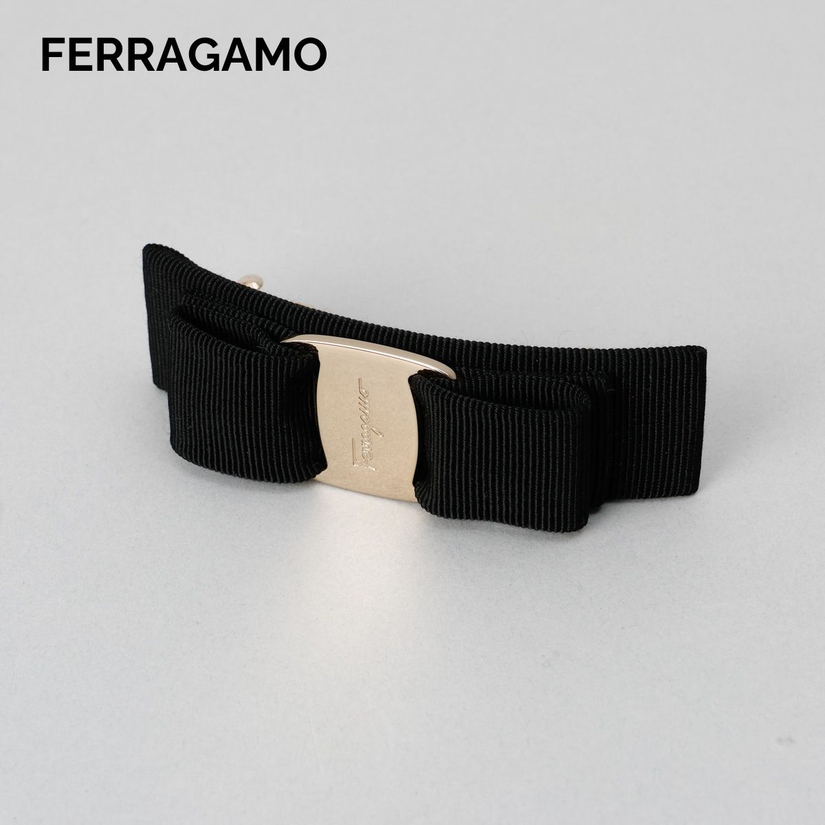 フェラガモ FERRAGAMO バレッタ ブラック/ゴールド 342019 495450 