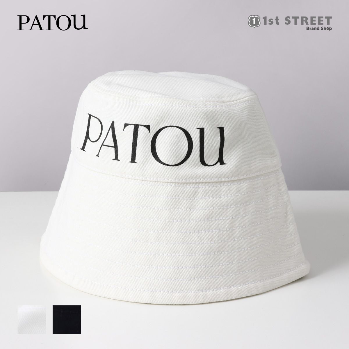 パトゥ PATOU バケットハット 帽子 ロゴ 刺繍 コットン AC027 HATS