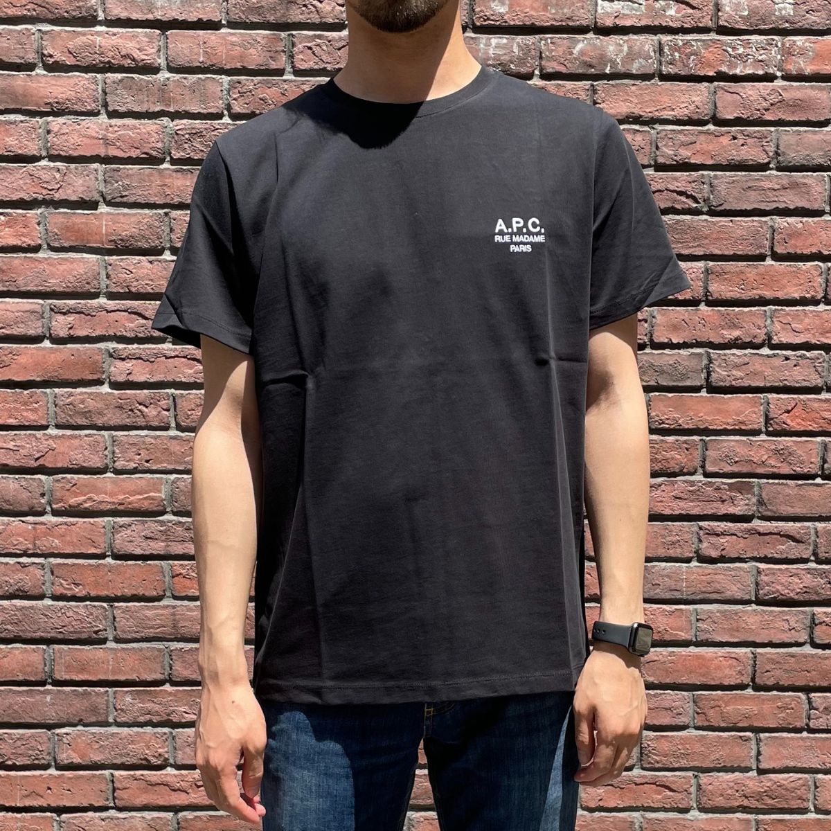アーペーセー A.P.C. Tシャツ ブラック T-SHIRT RAYMOND メンズ H26840 