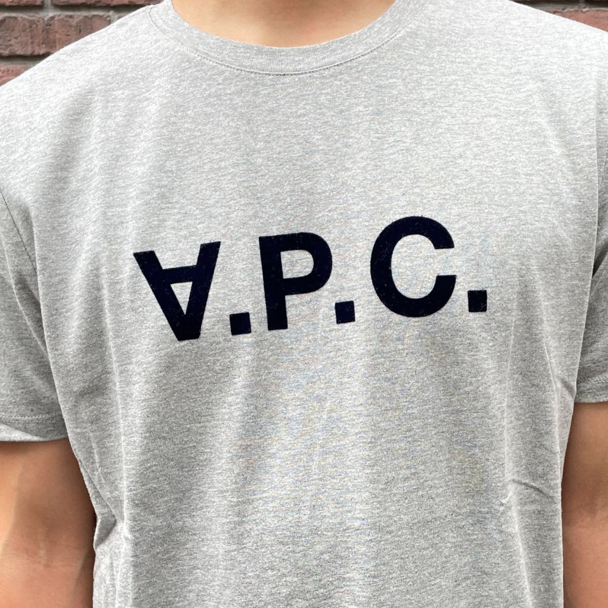 アーペーセー A.P.C. Tシャツ ライトグレー H26943 T-SHIRT VPC COLOR