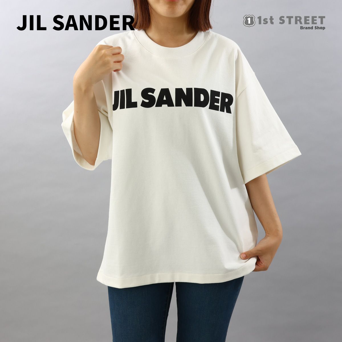 ジルサンダー JIL SANDER レディースTシャツ ホワイト J02GC0001 